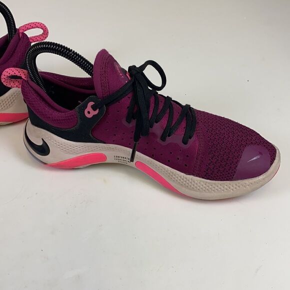 Nike Joyride Run Flyknit Raspberry Red/Black Womens Running Shoes A19 - Picture 5 of 11
